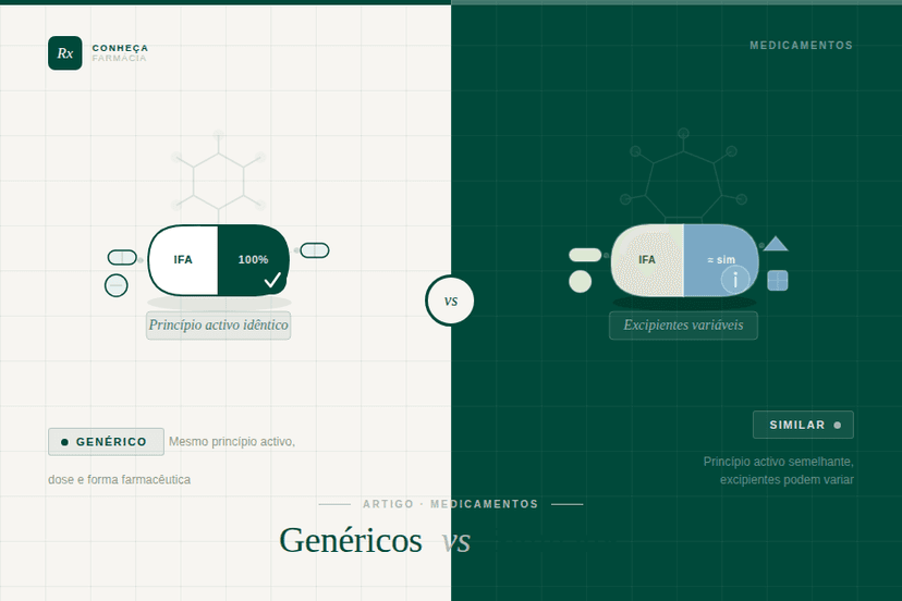 A diferença entre Genéricos e Similares